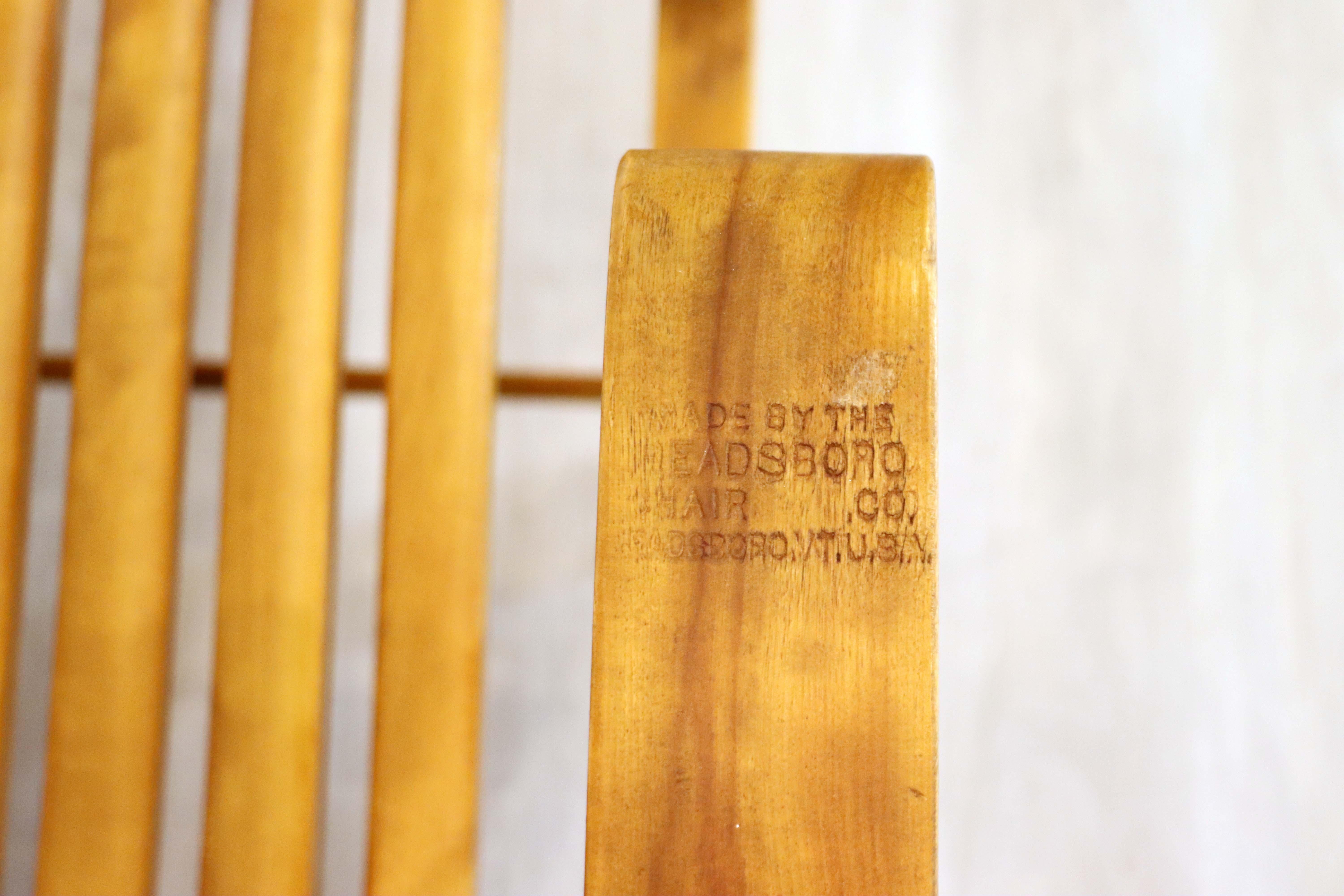 Pair of Adjustable Readsboro Folding Teak Steamer Chairs, Stamped 1