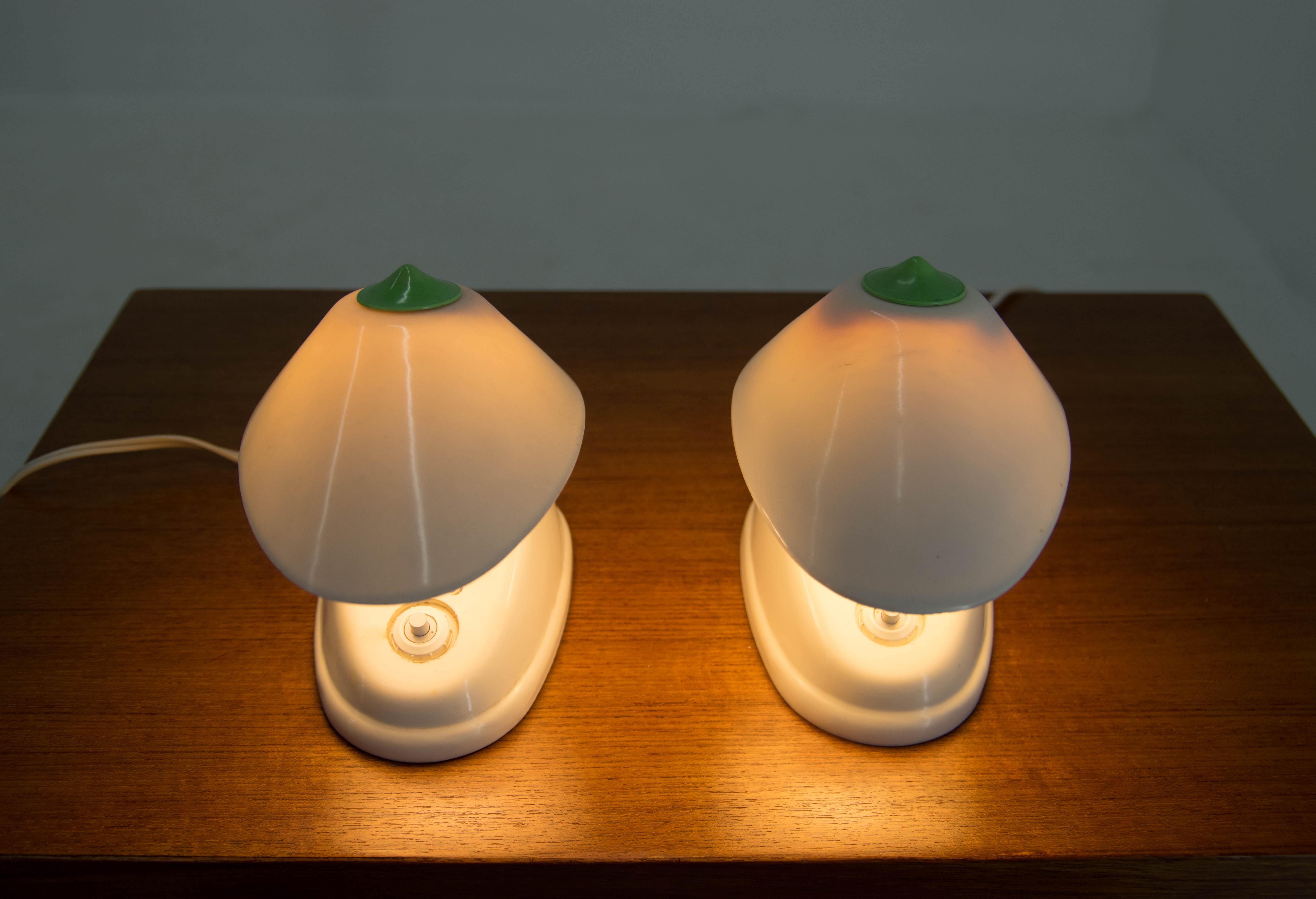 Mid-20th Century Pair of Adjustable Table Lamps, 1960s For Sale
