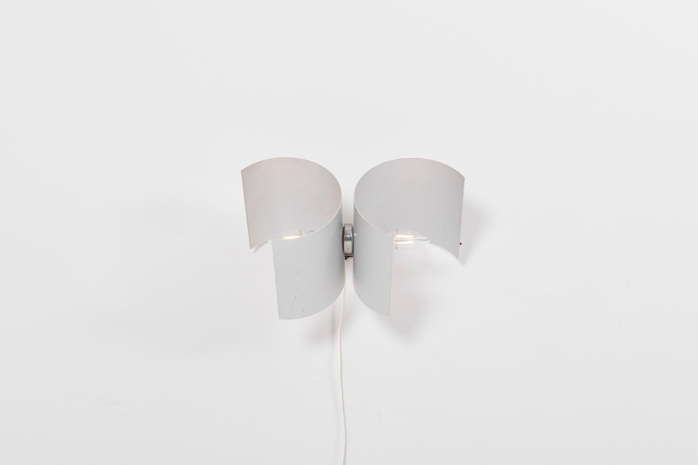 Aluminum Pair of Adjustable Wall Lamps in Metal by Nucleo for Sormani, Italy - 1960s