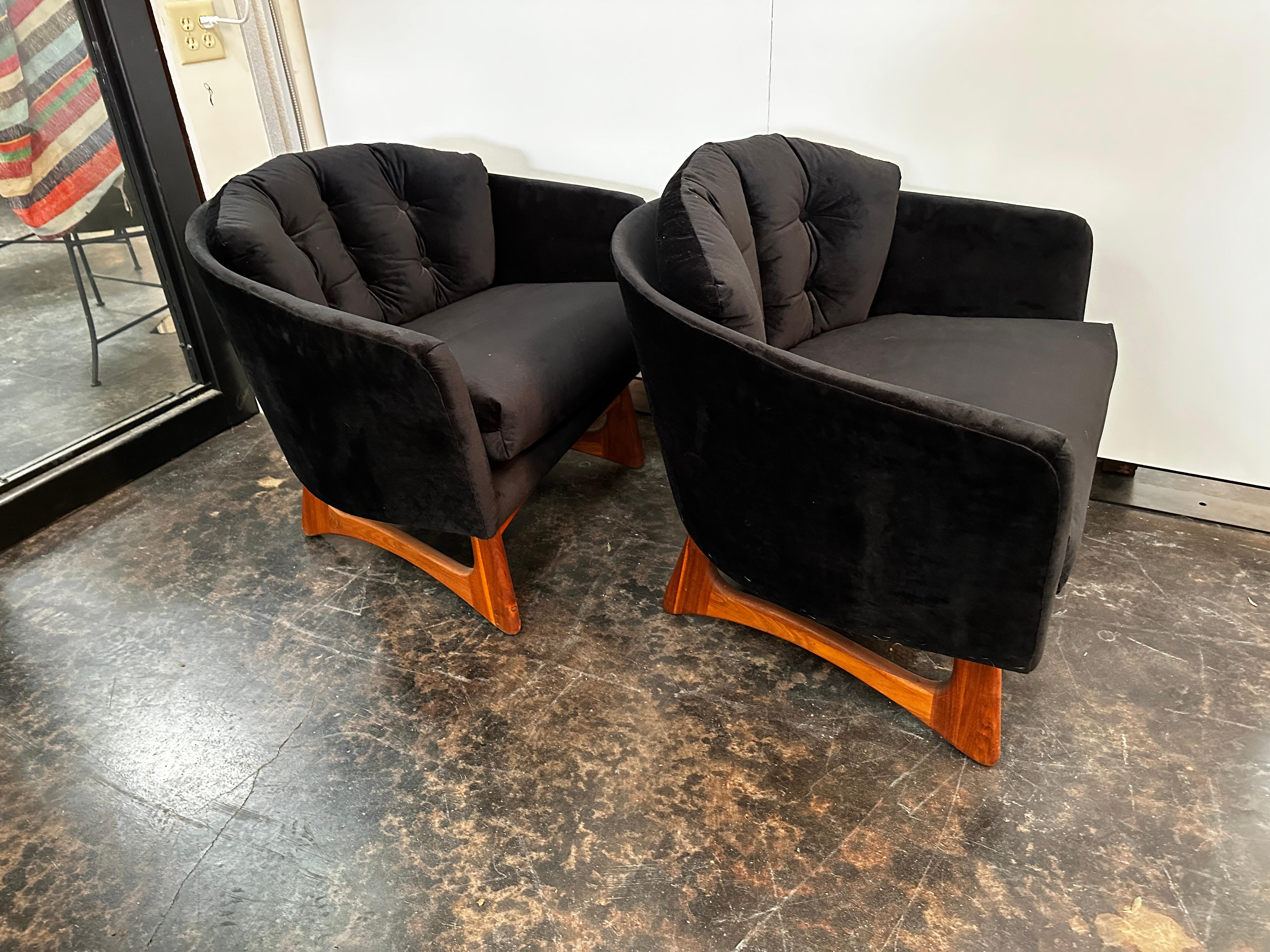 Upholstery Pair of Adrian Pearsall Chairs by Craft and Associates For Sale