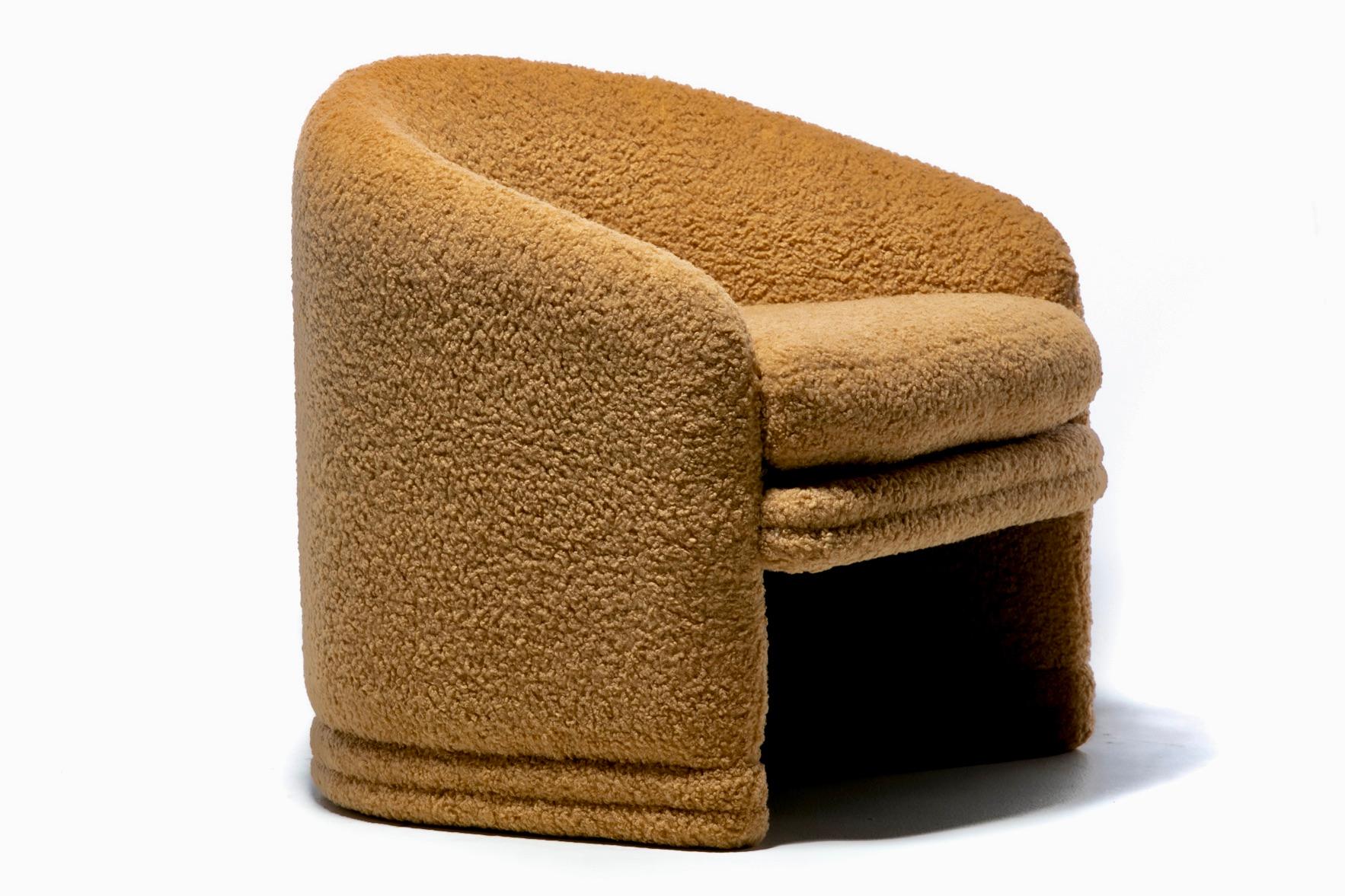 Fin du 20e siècle Paire de fauteuils club post-modernes Adrian Pearsall pour Comfort Designs, vers 1980 en vente