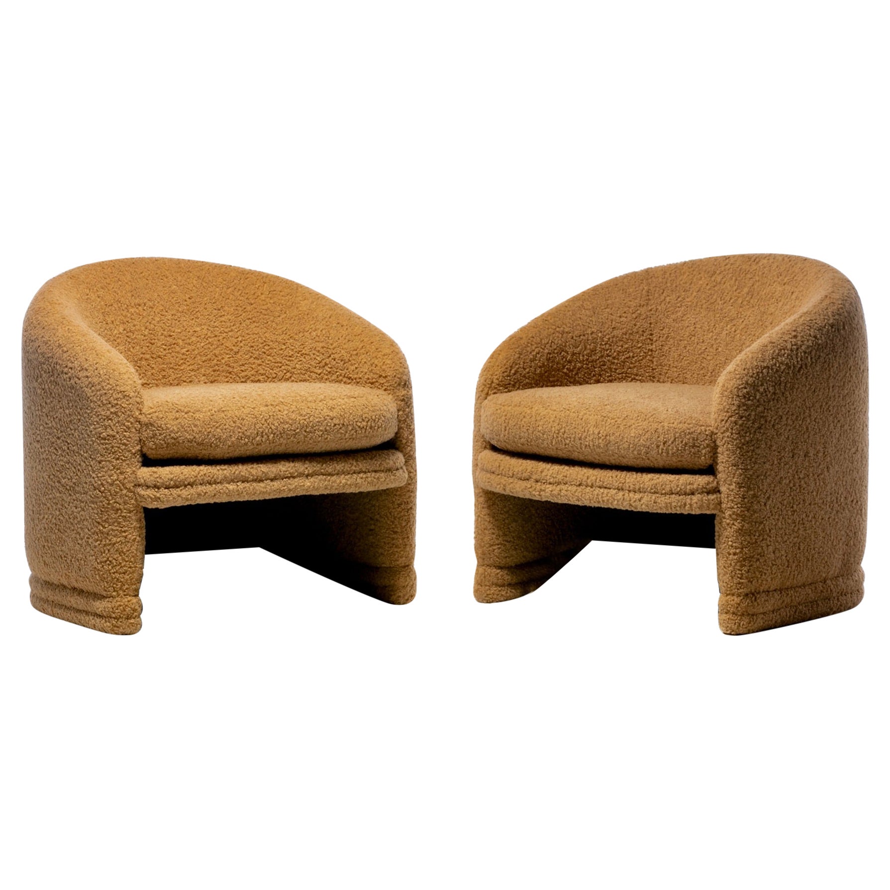 Pair of Adrian Pearsall for Comfort Designs Post Modern Club Chairs, C. 1980s