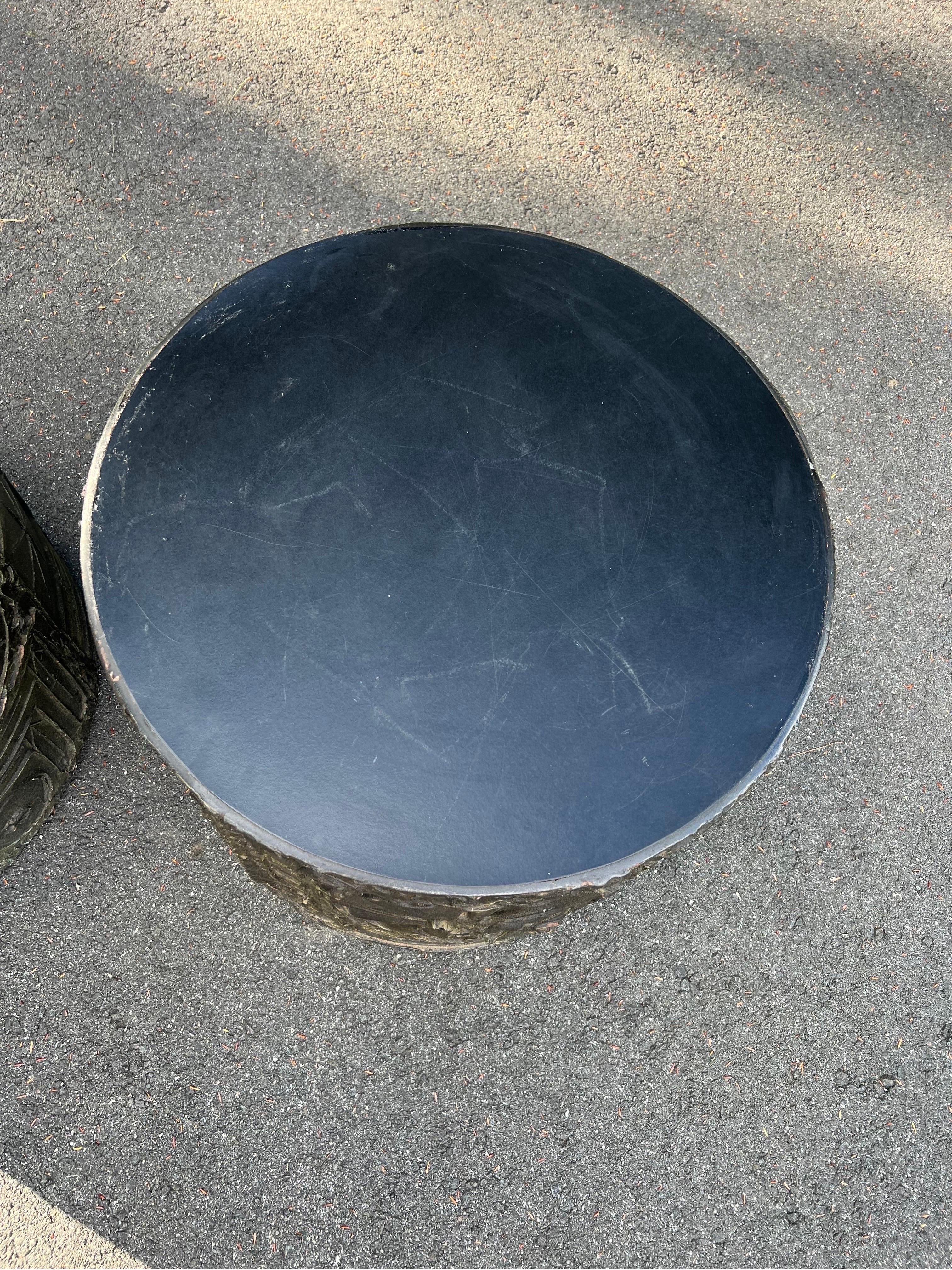 SOLD-Pair of Adrian Pearsall for Craft Associates Drum Tables 2
