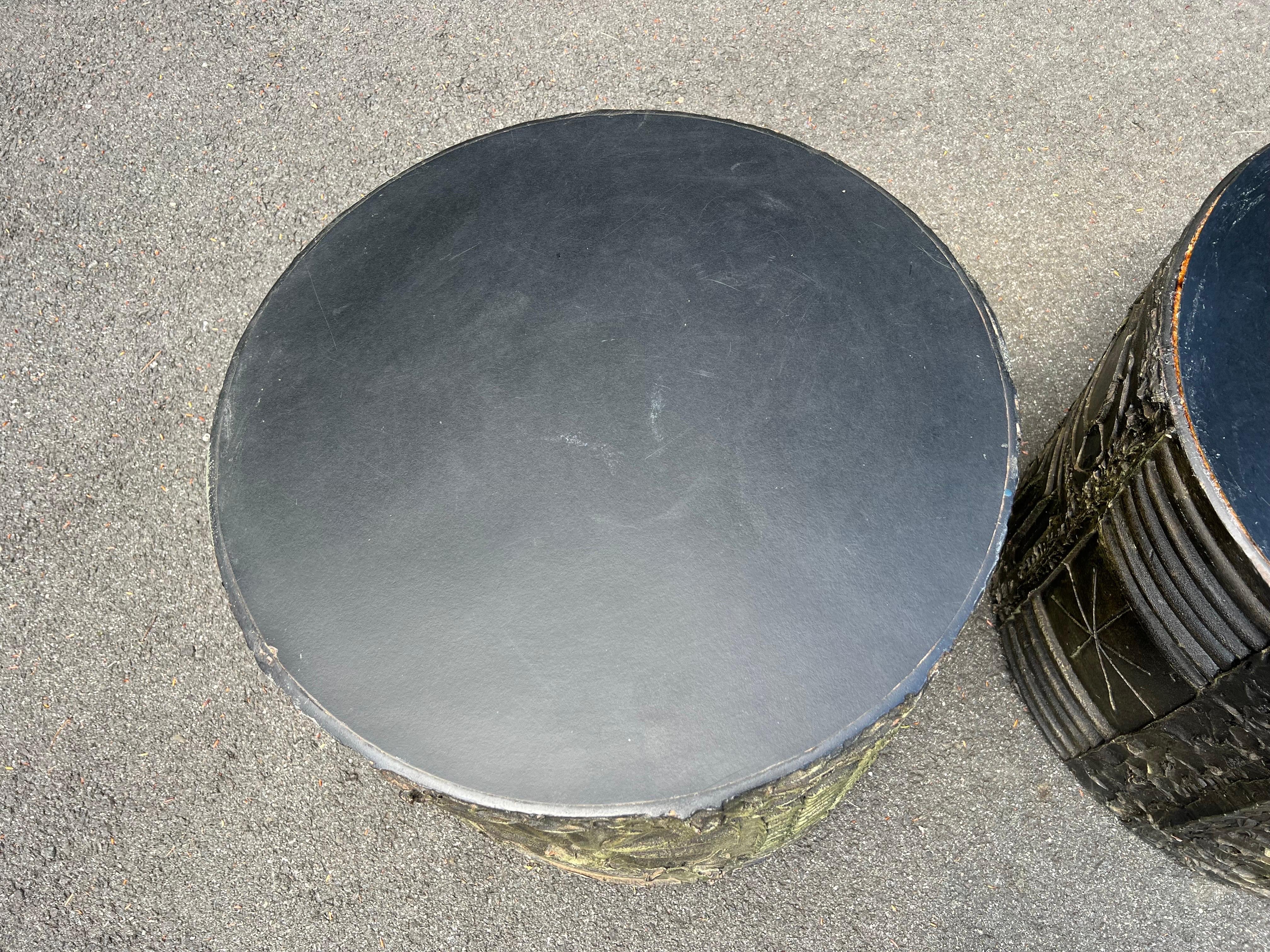 Late 20th Century SOLD-Pair of Adrian Pearsall for Craft Associates Drum Tables