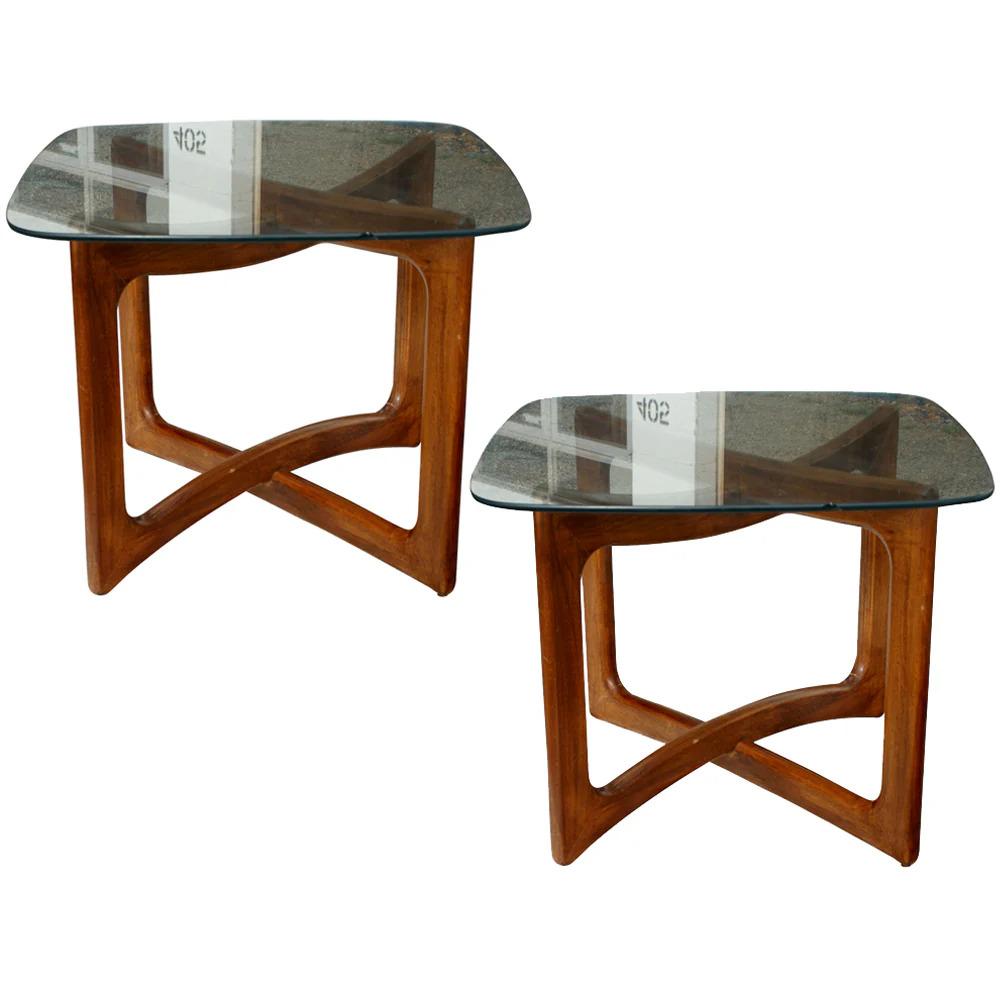 Paire de tables d'appoint Adrian Pearsall pour Craft Associates Excellent état - En vente à Pasadena, TX