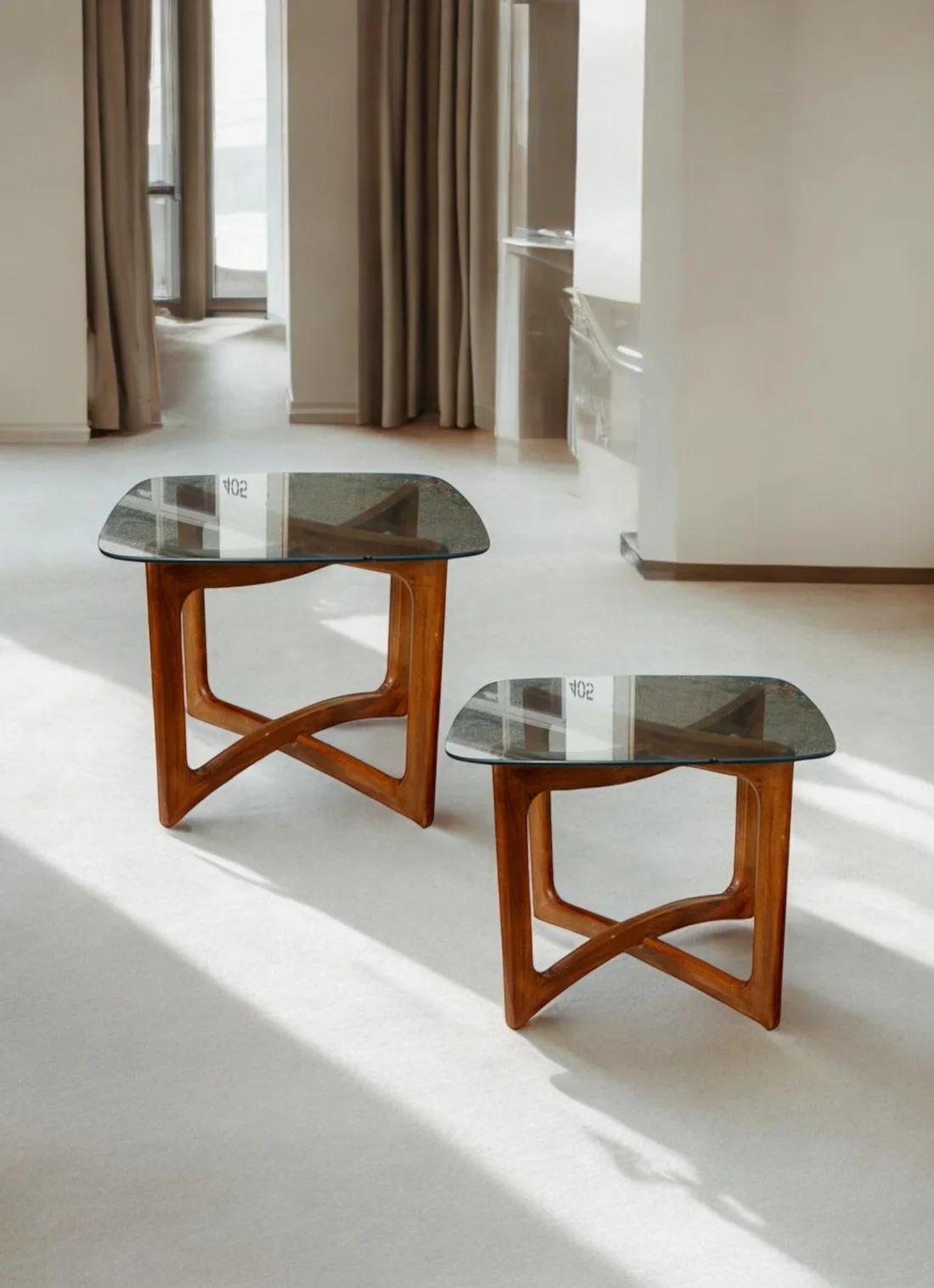 20ième siècle Paire de tables d'appoint Adrian Pearsall pour Craft Associates en vente