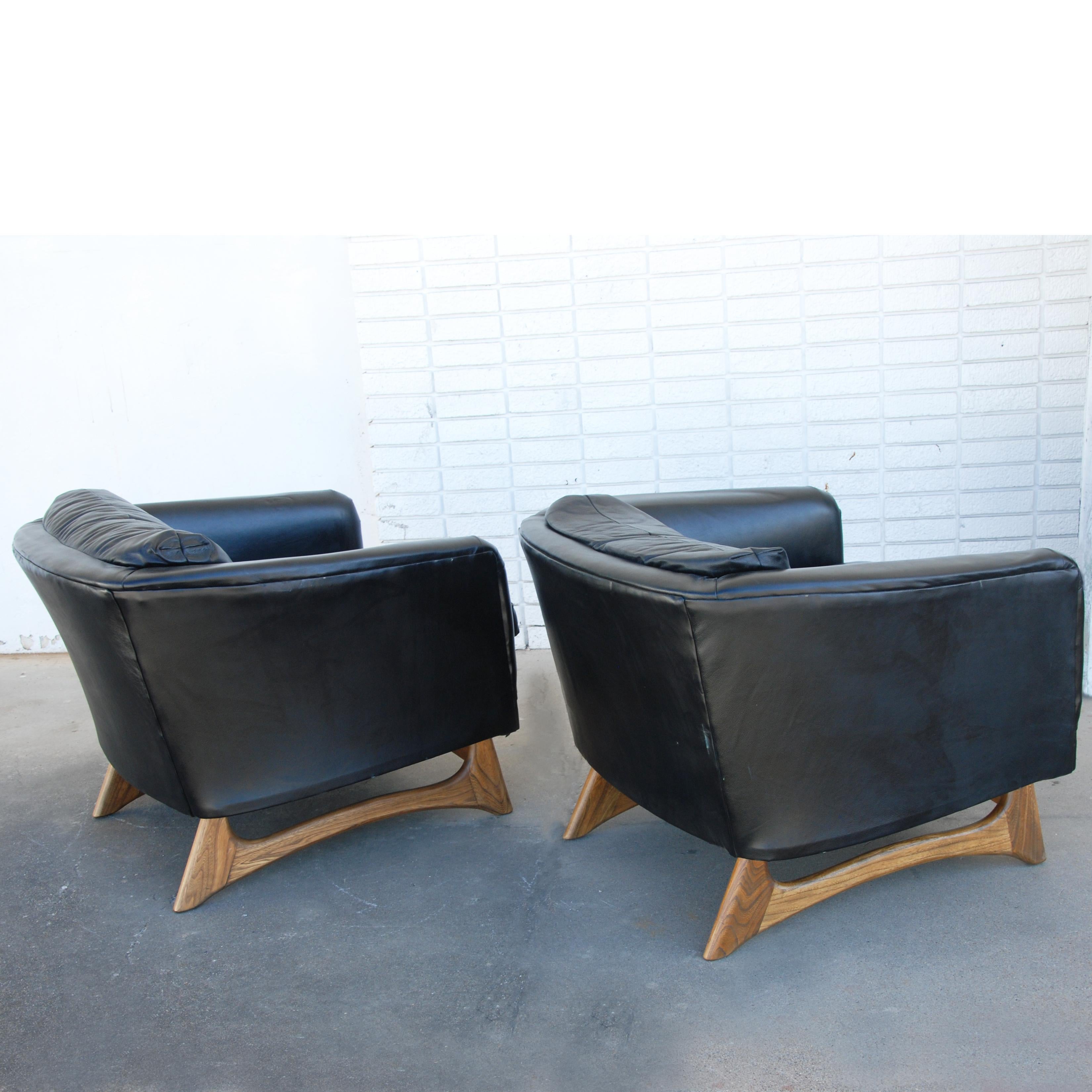 Mid-20th Century Pair of Adrian Pearsall for Craft Associates Lounge Chairs For Sale