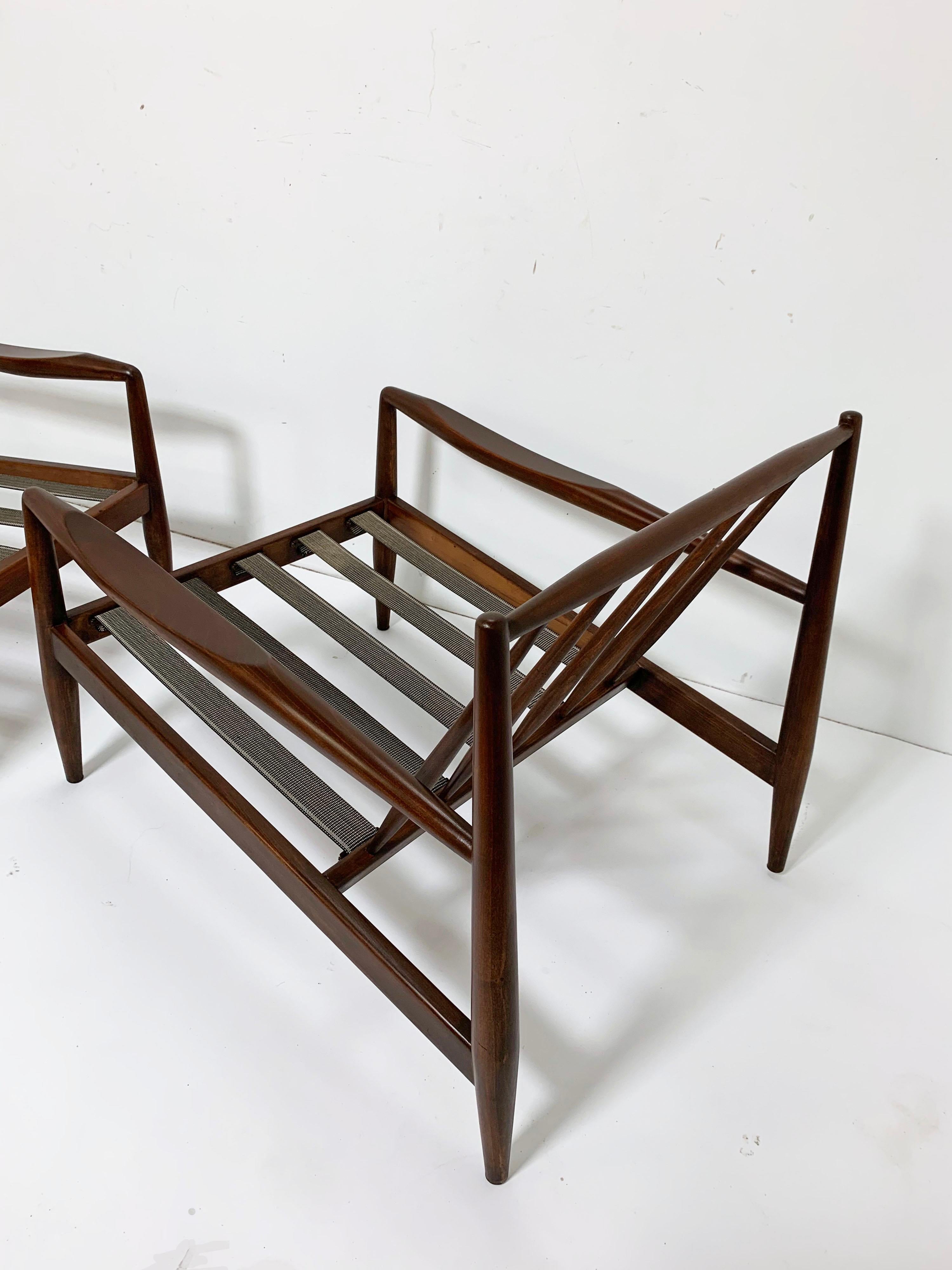 Mid-20th Century Pair of Adrian Pearsall for Craft Associates Model 834-C Lounge Chairs