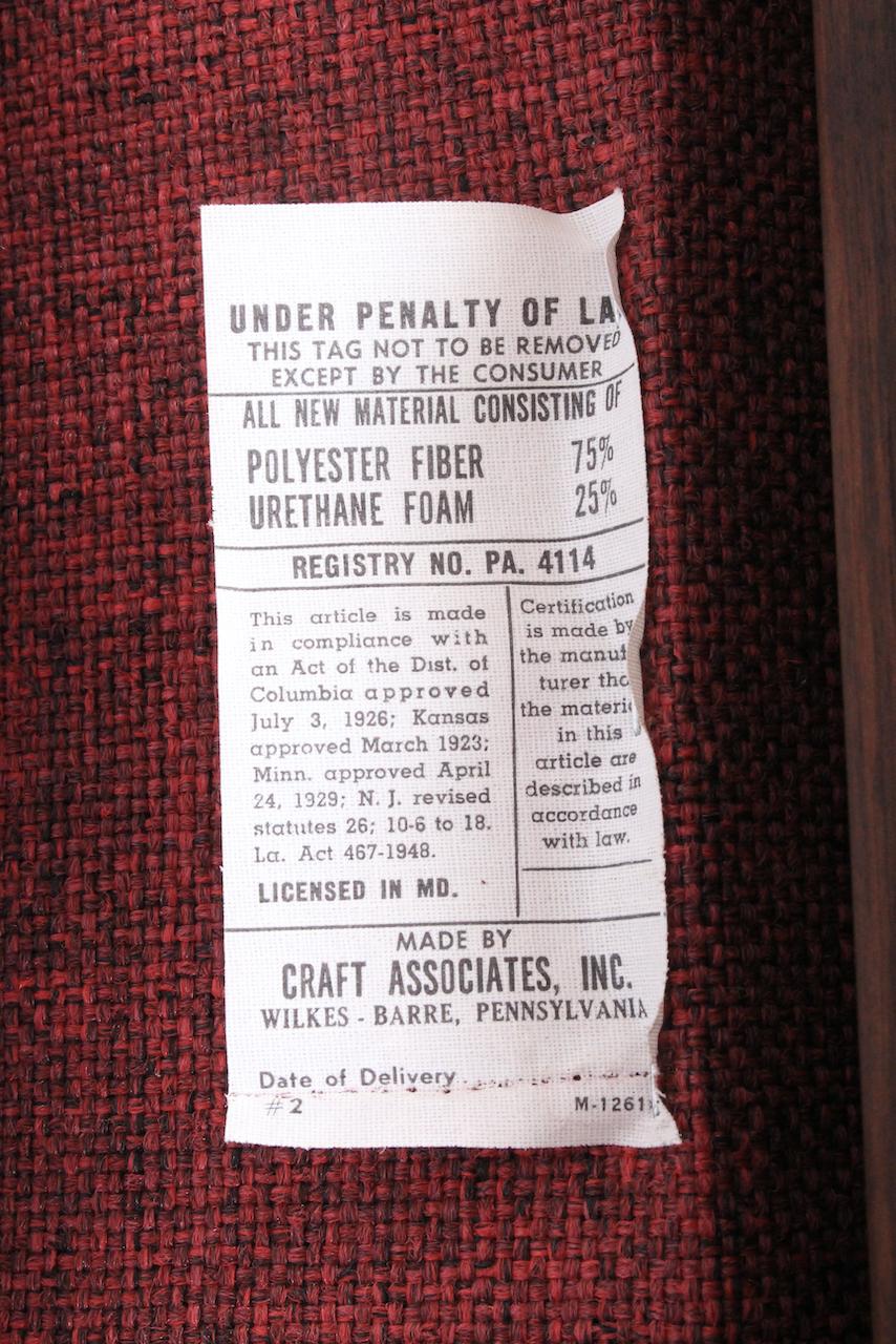 Paire de chaises longues en noyer Adrian Pearsall pour Craft Associates, années 1960 en vente 4