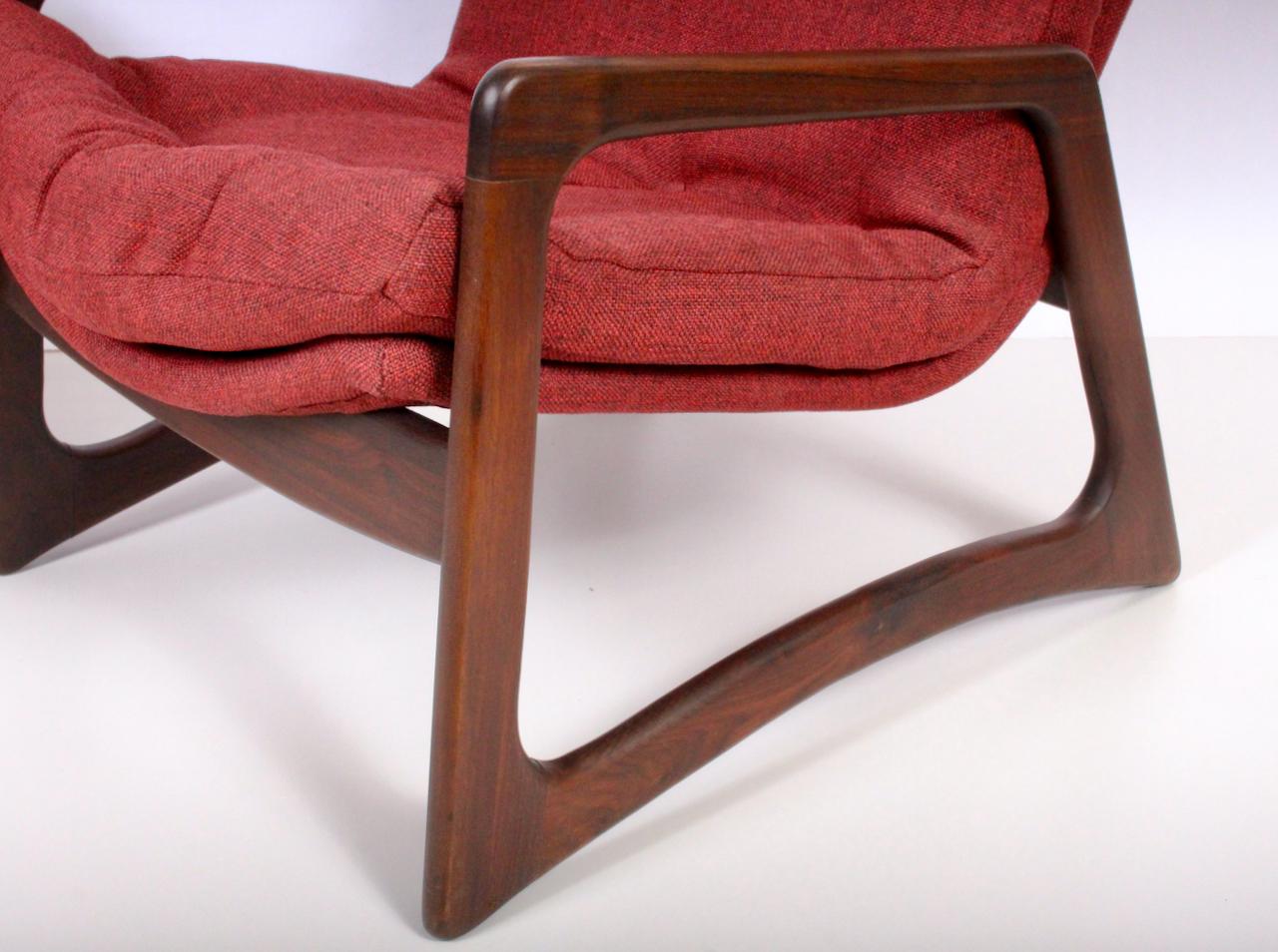 Paire de chaises longues en noyer Adrian Pearsall pour Craft Associates, années 1960 en vente 1