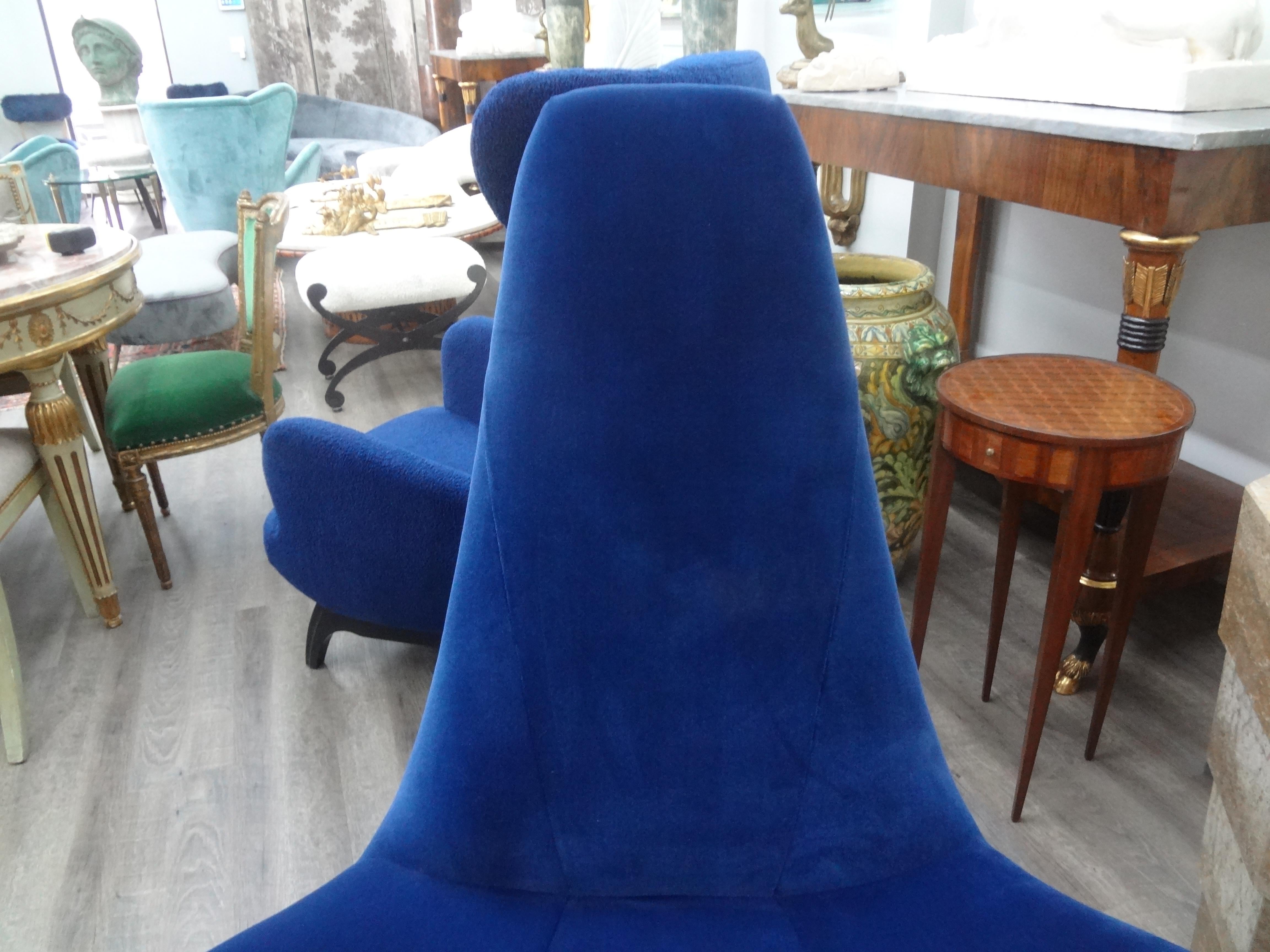 Pair of Adrian Pearsall Gondola Lounge Chairs In Good Condition For Sale In Houston, TX