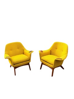 Ein Paar Adrian Pearsall Lounge Chairs für Craft Associates