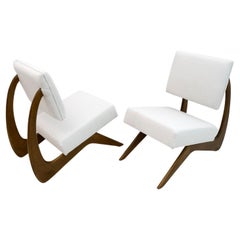 Pair of Adrian Pearsall Midcentury Walnut Lounge Chairs for Craft Associates