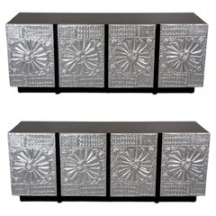 Pair of Adrian Pearsall "Sculptura" Brutalist Buffet for Craft