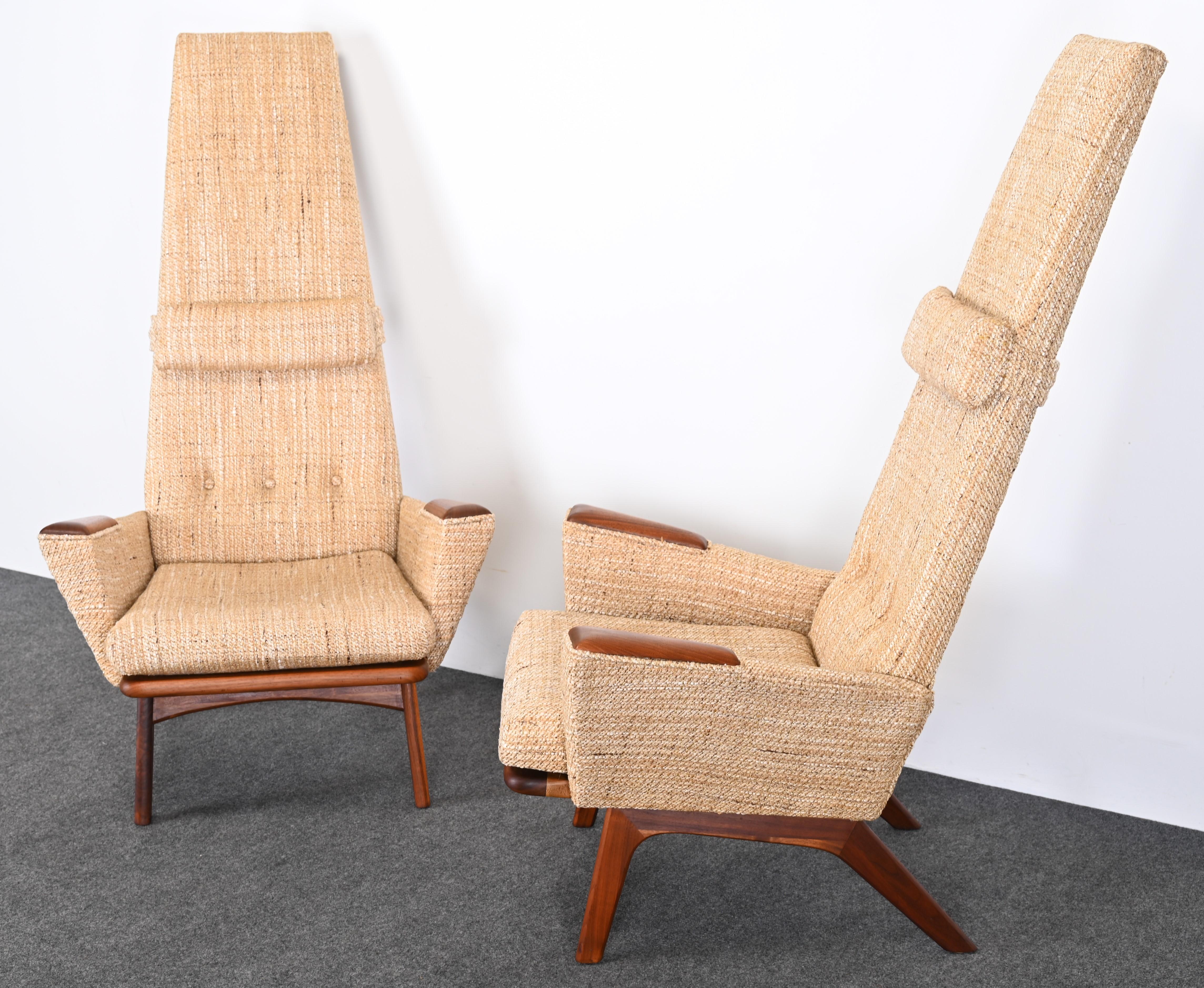 Paar Adrian Pearsall-Sessel  „Slim Jim“-Loungesessel für Craft Associates, 1960er Jahre im Angebot 4