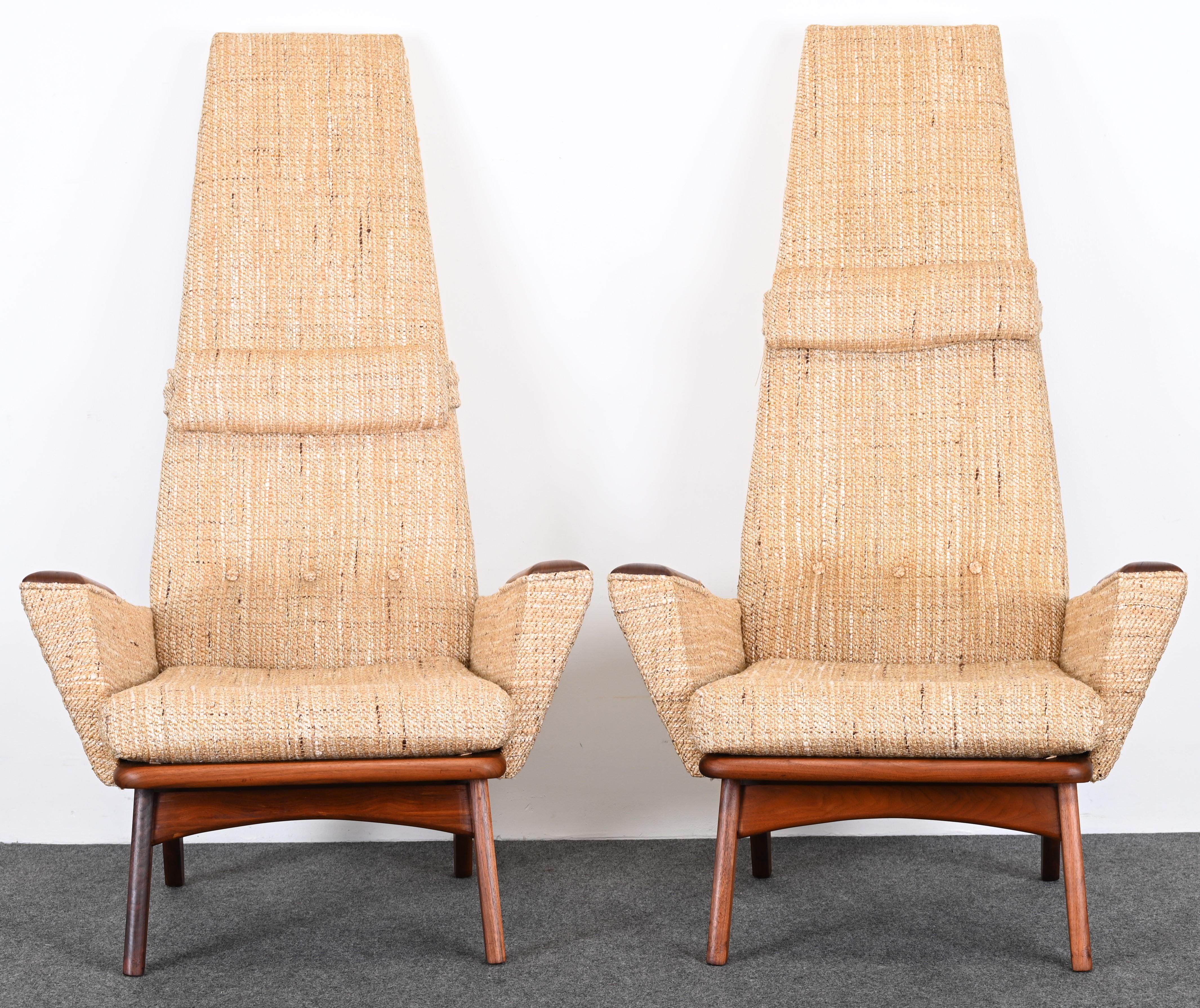 Paar Adrian Pearsall-Sessel  „Slim Jim“-Loungesessel für Craft Associates, 1960er Jahre im Angebot 5