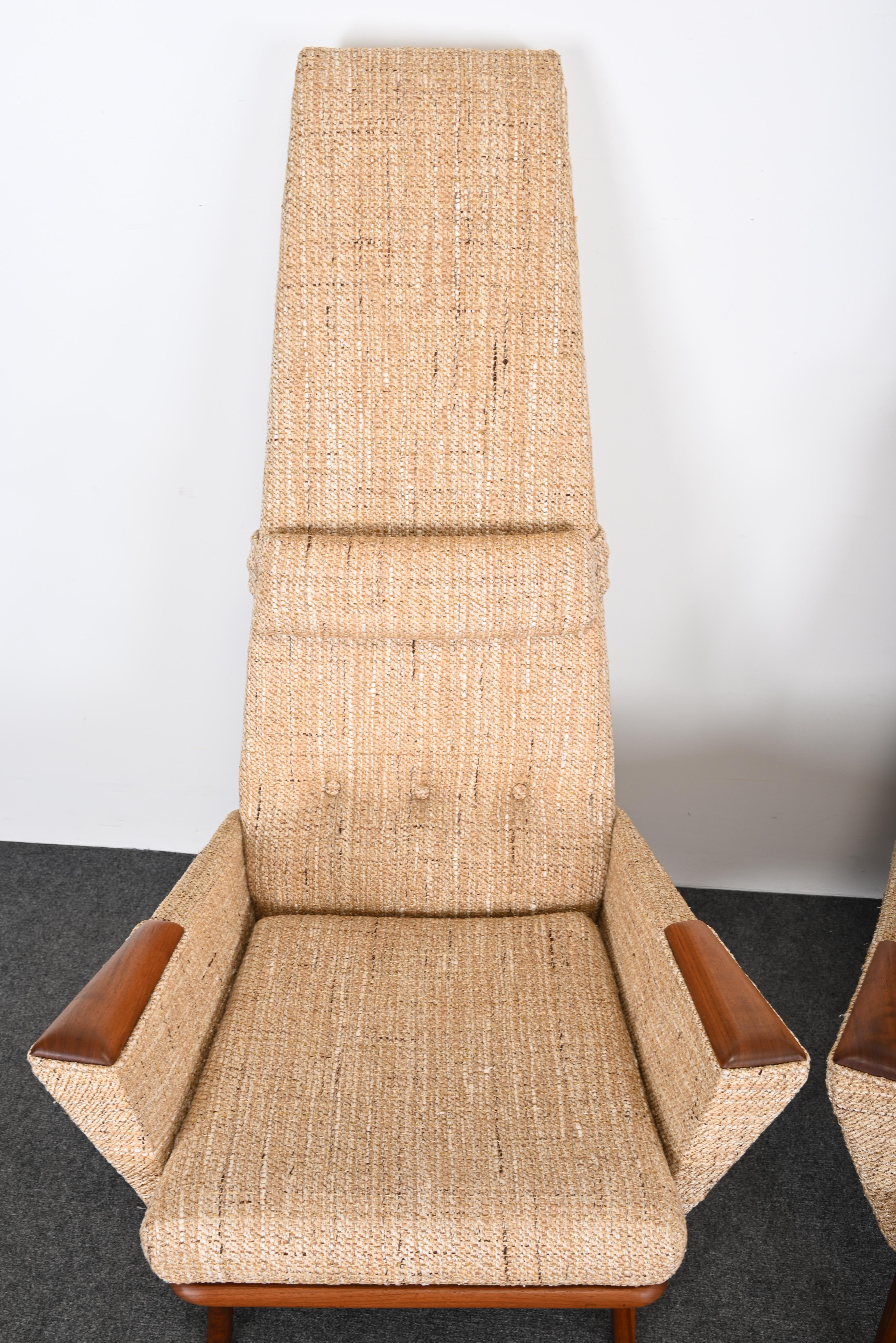 Paar Adrian Pearsall-Sessel  „Slim Jim“-Loungesessel für Craft Associates, 1960er Jahre im Angebot 12