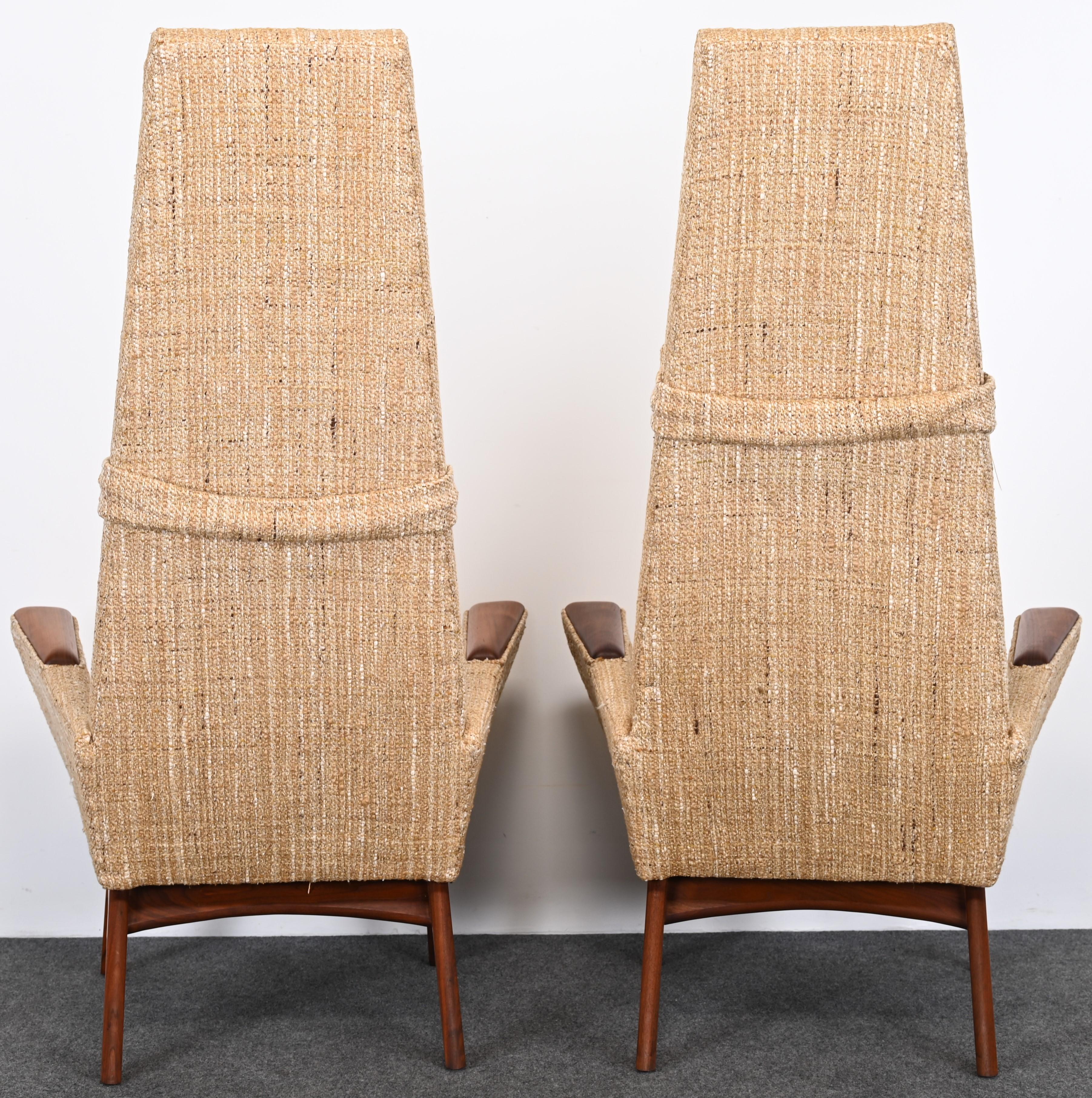 Paar Adrian Pearsall-Sessel  „Slim Jim“-Loungesessel für Craft Associates, 1960er Jahre (20. Jahrhundert) im Angebot