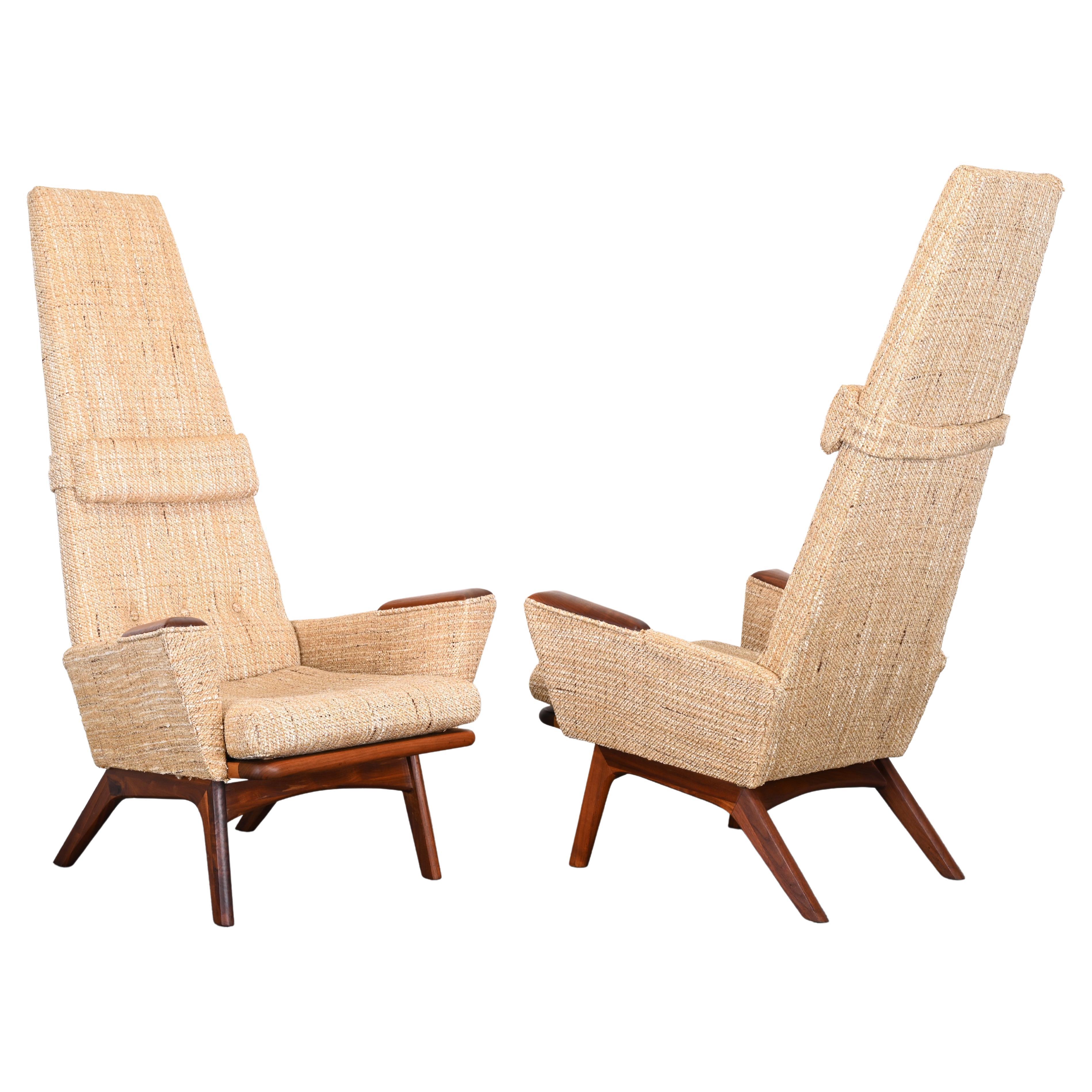 Pair of Adrian Pearsall "Slim Jim" Lounge Chairs for Craft Associates, 1960s For Sale