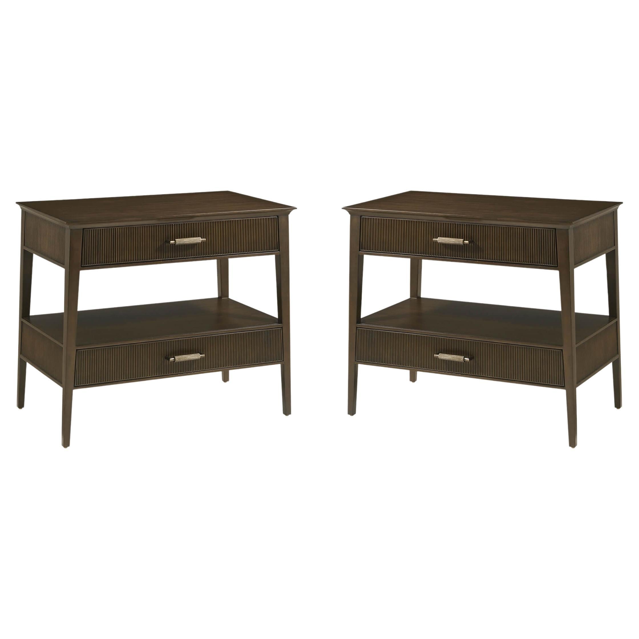 Pair of ADS Mid Century Nightstands For Sale