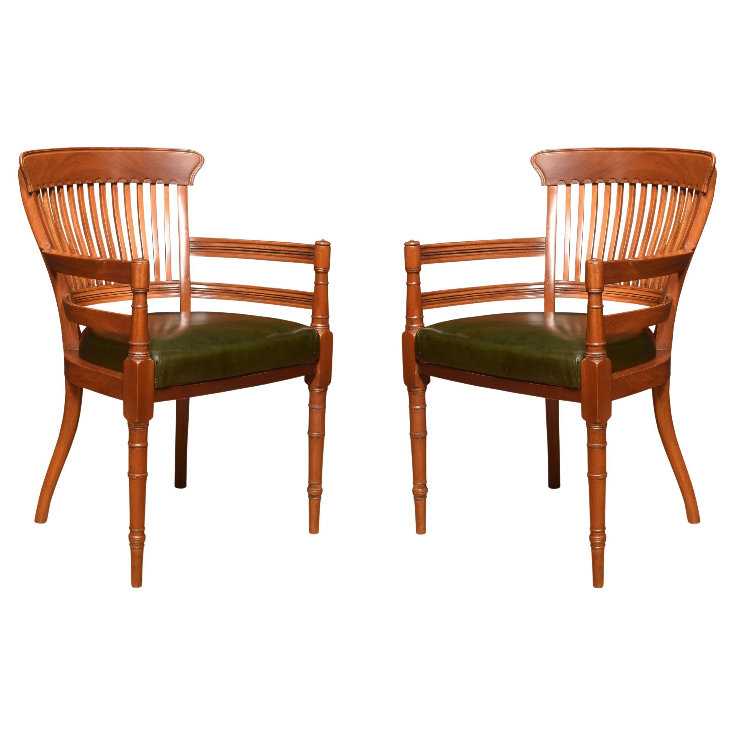 Pair of Aesthetic Movement Armchairs by E W Godwin