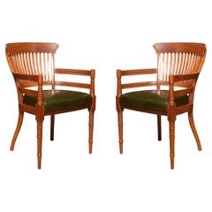 Pair of Aesthetic Movement Armchairs by E W Godwin