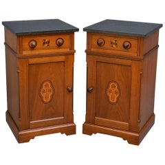 Pair of Aesthetic Movement Bedside Cabinets