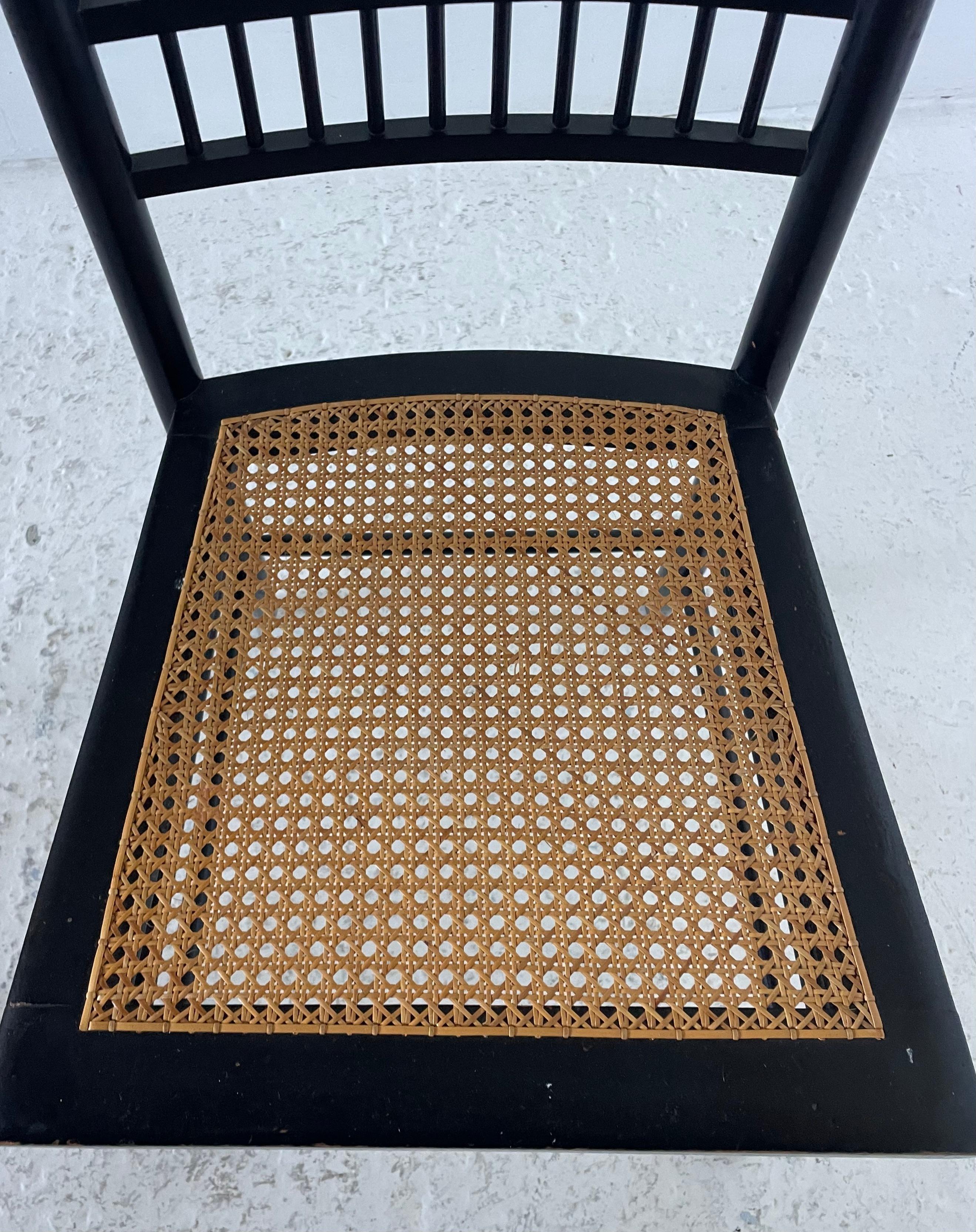 Late 19th Century Pair of Aesthetic Movement Ebonised side chairs For Sale