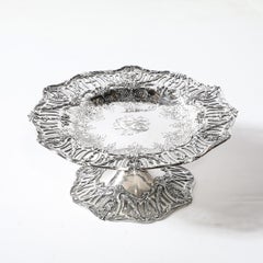 Pair of Aesthetic Movement Sterling Silver Tazas signed Hardy & Hayes Co.