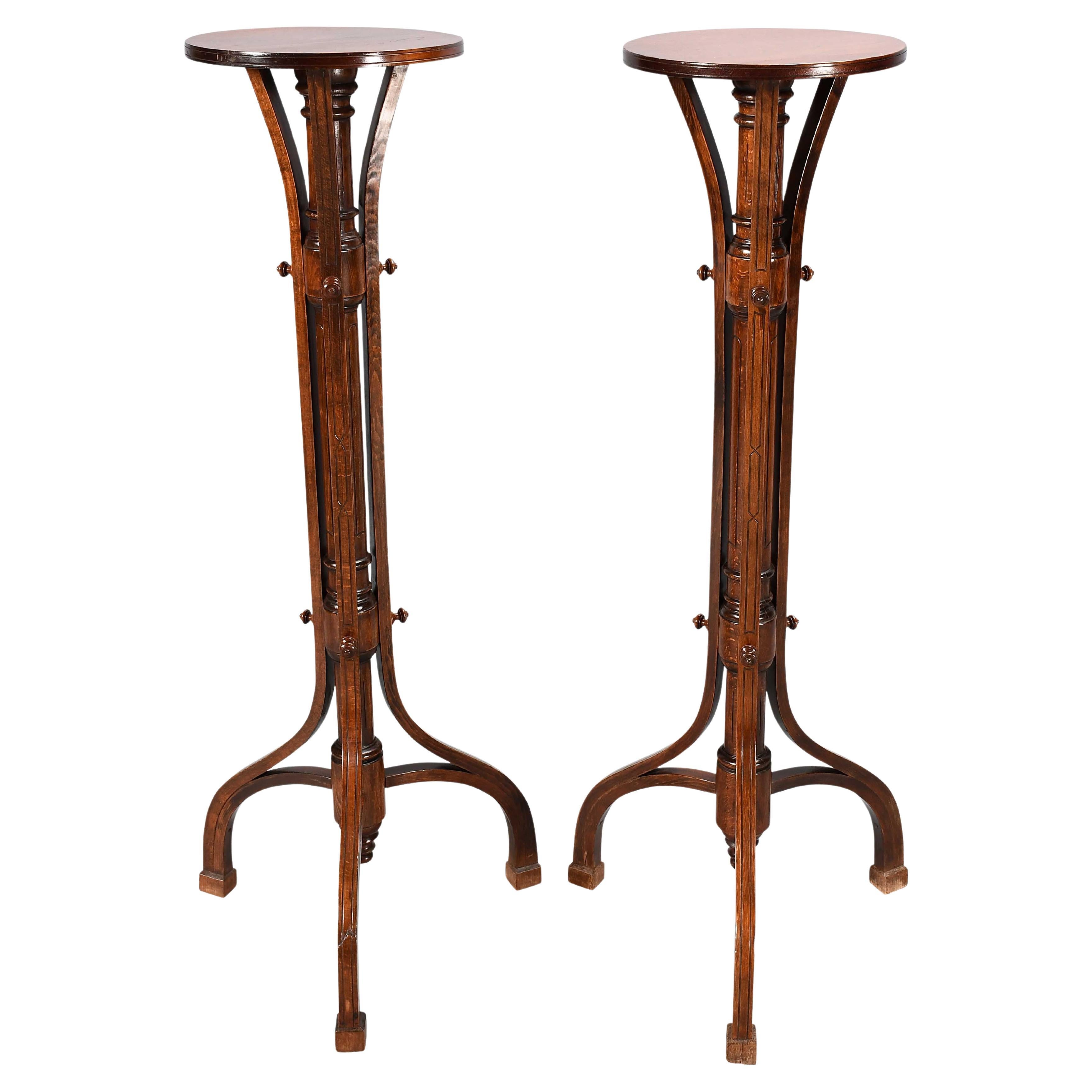 Pair of Aesthetic Movement Torcheres