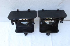 Pair of Aesthetic Wall Brackets with Convex Mirrors