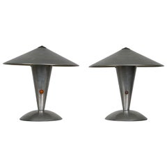 Pareja de Lámparas de Mesa AF 4 de Walter Von Nessen