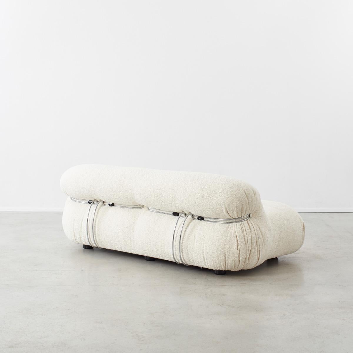 Pair of Afra and Tobia Scarpa Soriana Two-Seater Sofas for Cassina, Italy 1970s Bon état - En vente à London, GB