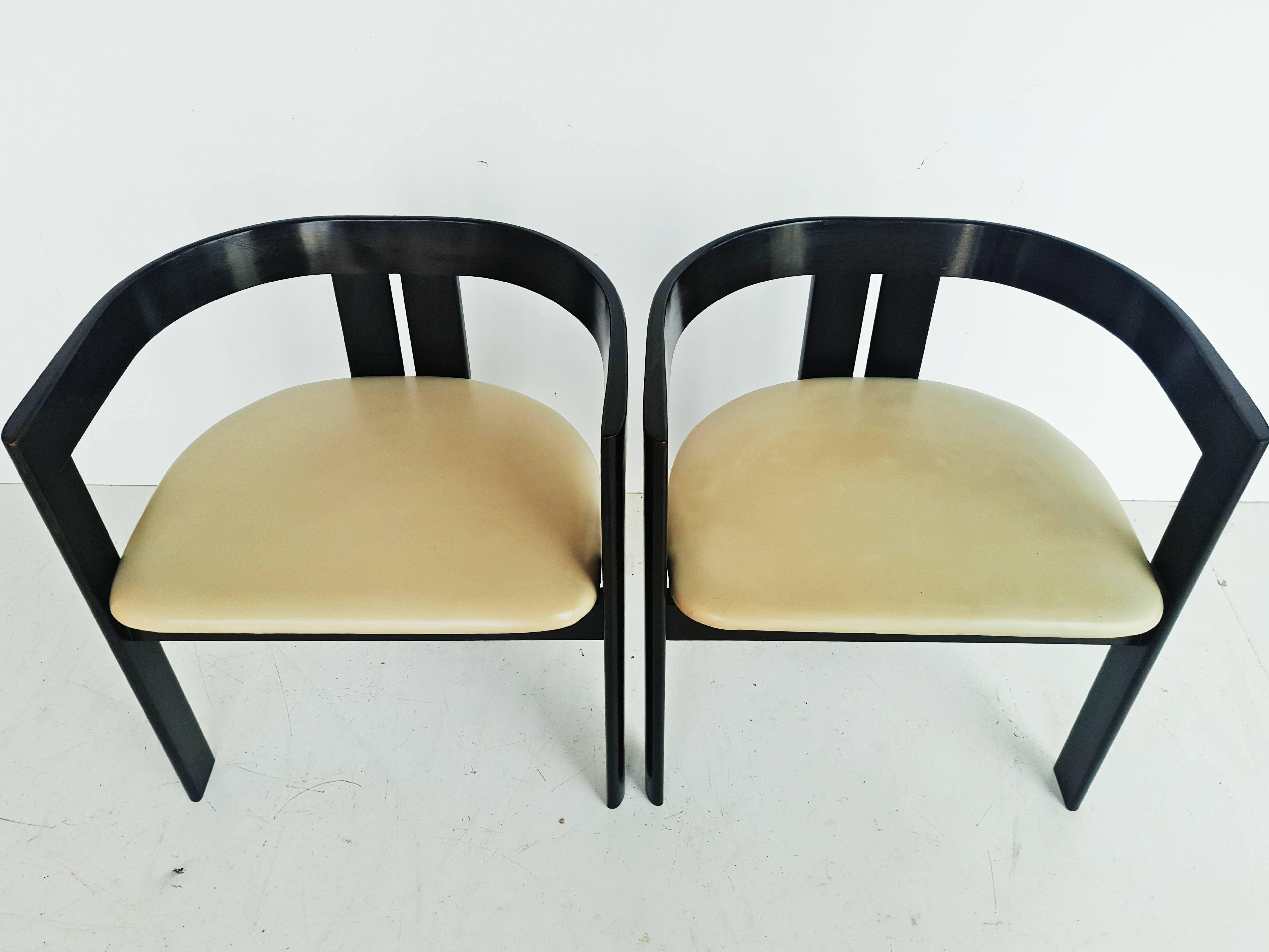 Pair of Afra & Tobia Scarpa Armchairs for Gavina, Italy, 1960s 1