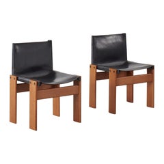 Pair of Afra
Tobia Scarpa Monk Black Chairs, Molteni, Italy, 1974 Pair of Afra
Tobia Scarpa Monk Black Chairs, Molteni, Italy, 1974