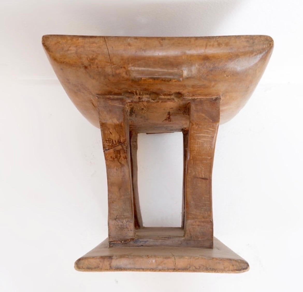Pair of African Ashanti stools

Wear consistent with age and use.
 

ethnic furniture - wabi sabi decoration
Measures : 43x32cm H:32cm 
Material : Carved Wood