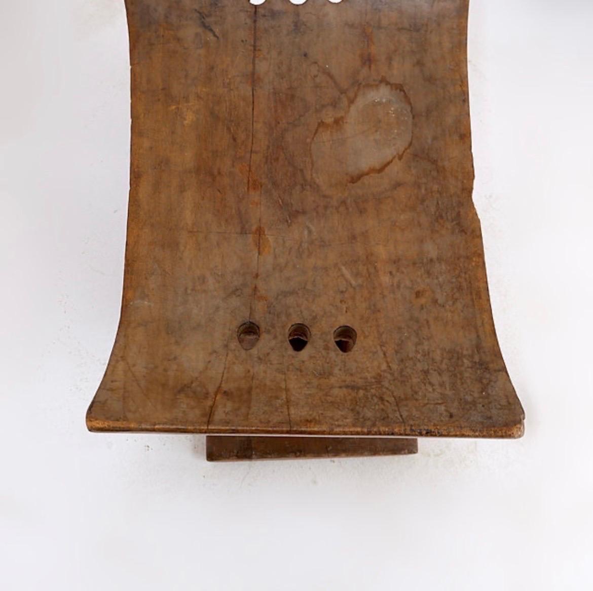 Wood Pair of African Ashanti stools
