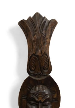 Pair of African Carved Fork and Spoon Plaques