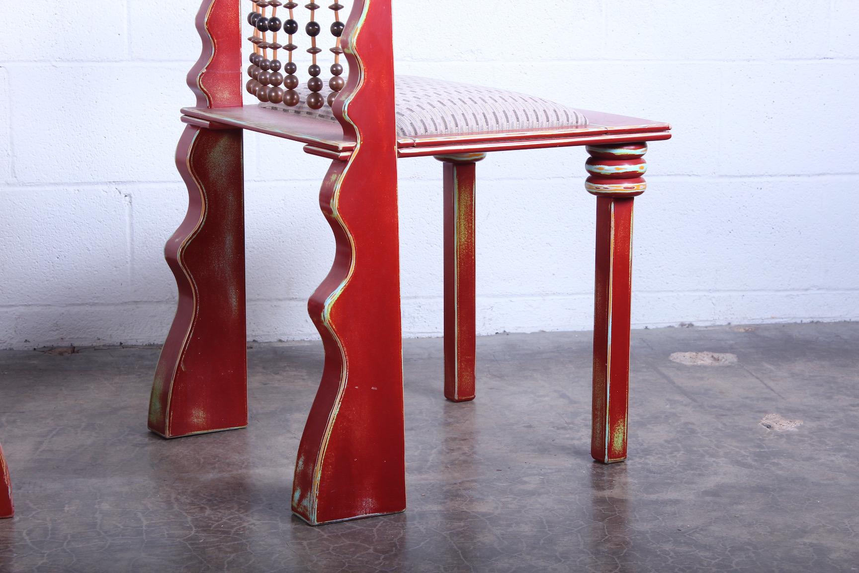 Pair of African Chairs by Garry Knox Bennett, 1989 For Sale 5