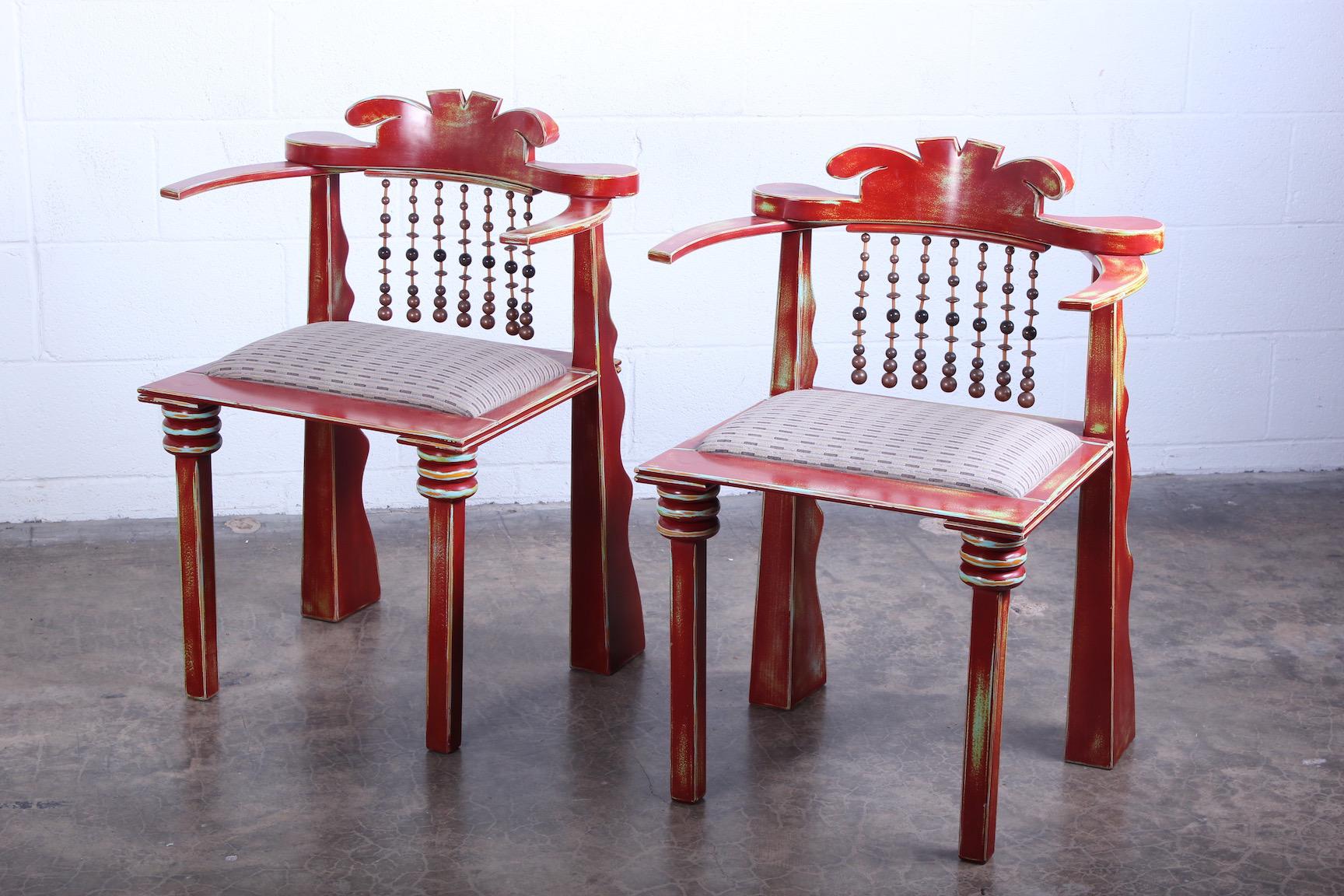 Pair of African Chairs by Garry Knox Bennett, 1989 For Sale 6