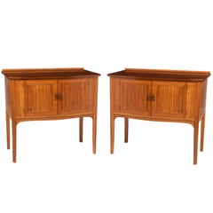 Pair of African Mahogany Side Cabinets by Edward Barnsley, England, circa 1956