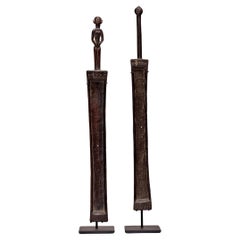 Used Pair of African Nyamwezi Trough Zithers