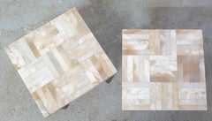 Paar afrikanische Onyx-Beistelltische, Beistelltische oder Pflanzgefäße, um 1960