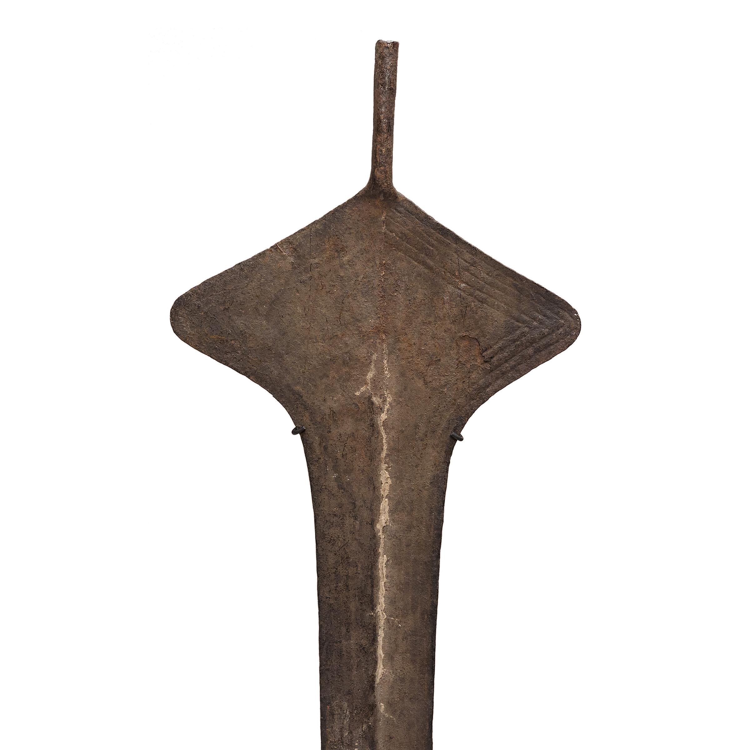 Minimalist Pair of African Topoke Currency Blades, c. 1900