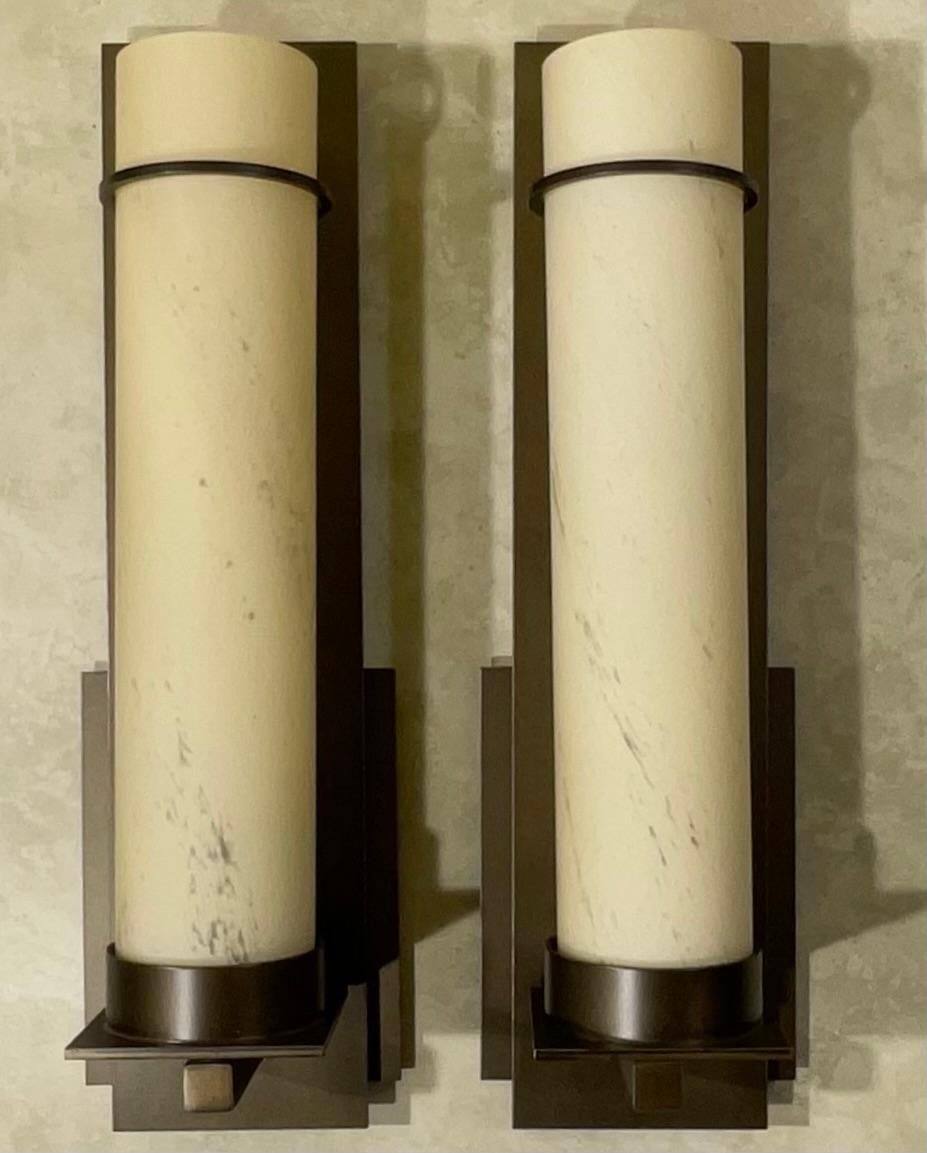 American Pair Of After Hours Indoor Wall Sconces By Hubbardton Forge  For Sale