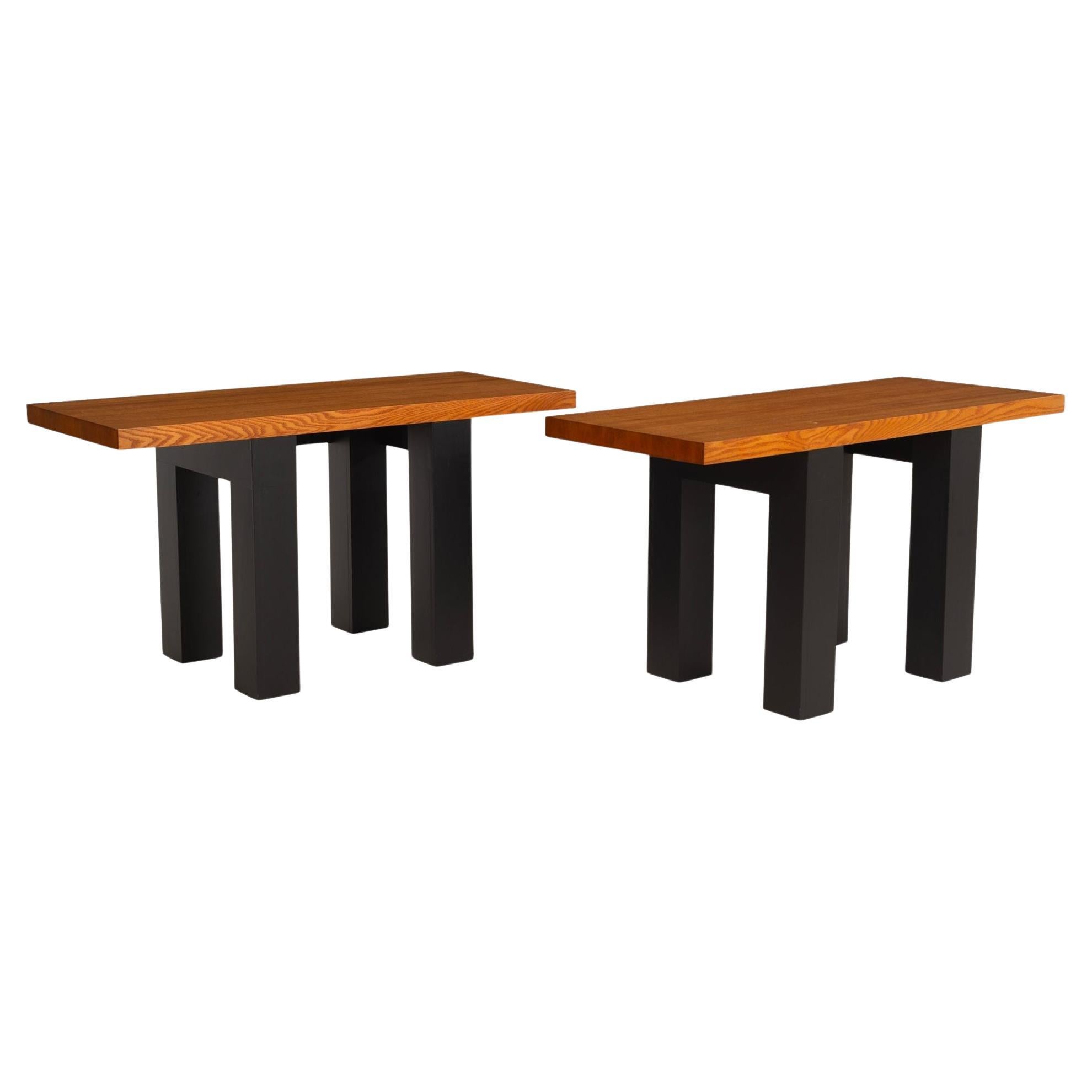 Ein Paar Konsolentische nach Marcel Breuer, Stillman Collection'S 1970c im Angebot