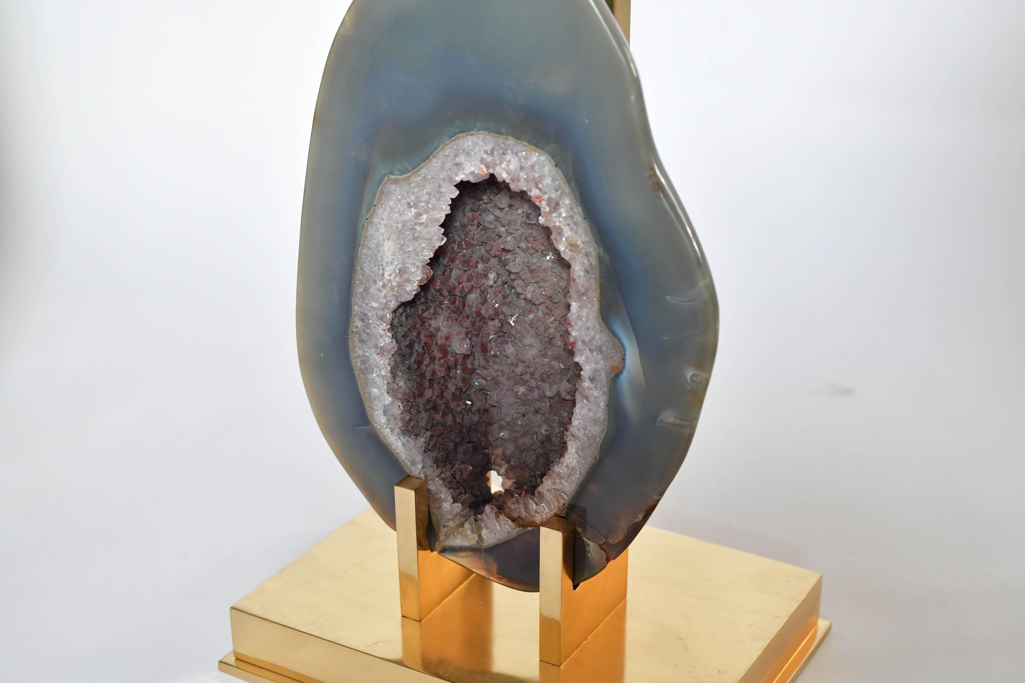 agate geode lamp