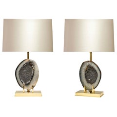 Pair of Agate Lamps by Phoenix