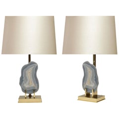 Pair of Agate Lamps by Phoenix