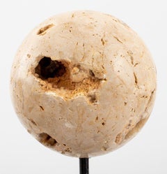 Pair of Agate Quartz Crystal Geode Spheres